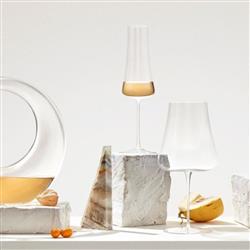 Stem Zero Modern Classic Clear Crystal Volcano Champagne Glass|
