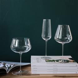 Stem Zero Modern Classic Clear Round Crystal White Wine Glass|
