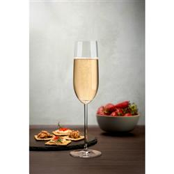 Vintage Modern Classic Clear Crystal Champagne Glass - Set of 2|