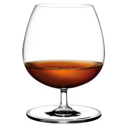 Vintage Modern Classic Clear Crystal Small Cognac Glass - Set of 2|