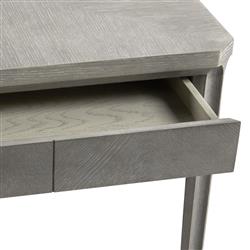 Bertram Coastal Beach Grey Cerused Oak Accent Detail Game Table|