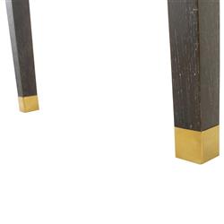 Nathan Modern Classic Dark Gray Cerused Oak Wood Desk|