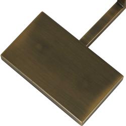 Hawthorne Modern Classic White Linen Antique Brass Iron Floor Lamp|