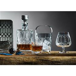 Avenue Modern Classic Clear Crystal Whiskey Decanter|