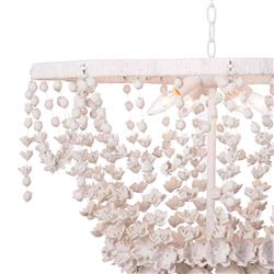 Vanessa White Resin Chandelier|