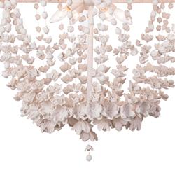 Vanessa White Resin Chandelier|
