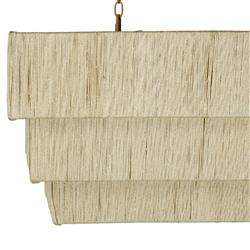 Palecek Everly Coastal Beach Natural Abaca Rope Shaded Chandelier|