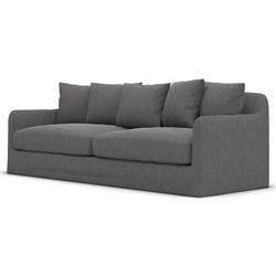 Cassandra Modern Classic Dark Grey Slipcovered Outdoor Sofa - 92"W|