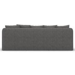 Cassandra Modern Classic Dark Grey Slipcovered Outdoor Sofa - 92"W|
