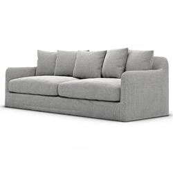Cassandra Modern Classic Grey Slipcovered Outdoor Sofa - 92"W|