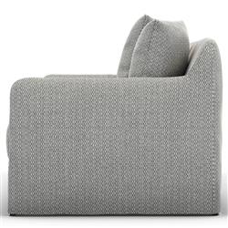 Cassandra Modern Classic Grey Slipcovered Outdoor Sofa - 92"W|