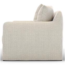 Cassandra Modern Classic Beige Slipcovered Outdoor Sofa - 92"W|