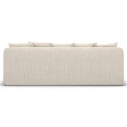 Cassandra Modern Classic Beige Slipcovered Outdoor Sofa - 92"W|
