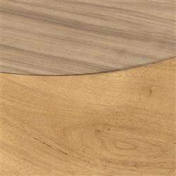 Khalil Modern Classic Brown Guanacaste Wood Executive Desk|