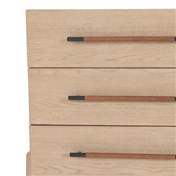 Matthew Modern Classic Brown Wood 3 Drawer Dresser|