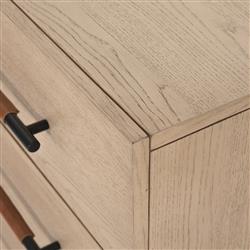 Matthew Modern Classic Brown Wood 3 Drawer Dresser|