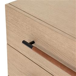 Matthew 6 Drawer Modern Classic Brown Wood Dresser|