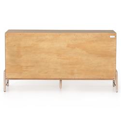 Matthew 6 Drawer Modern Classic Brown Wood Dresser|