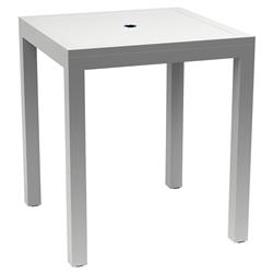 Jace Industrial Frost Aluminum Outdoor Dining Bar Table - 36"W|