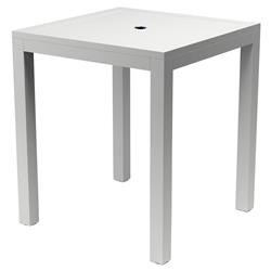 Jace Industrial Frost Aluminum Outdoor Dining Bar Table - 36"W|