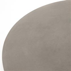 Barley Industrial Loft Grey Concrete Round Outdoor Coffee Table|