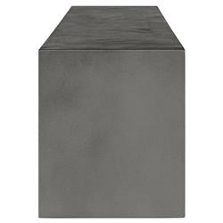 Leilani Industrial Loft Grey Concrete Outdoor Bench|