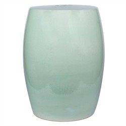 Adalynn Modern Classic Green Porcelain Village Outdoor Garden Stool|