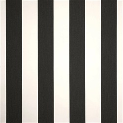 Aurore White Black Stripe Cabana Cushion Metal Outdoor Chaise Lounge|