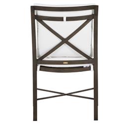 Monaco French Slate Grey Aluminum Outdoor Dining Arm Chair|