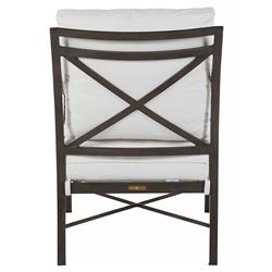 Monaco French Slate Grey Aluminum Outdoor Lounge Arm Chair|