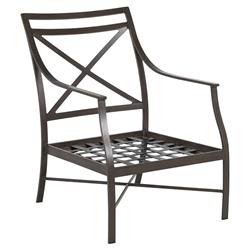 Monaco French Slate Grey Aluminum Outdoor Lounge Arm Chair|