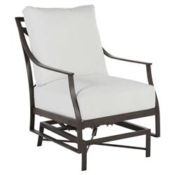 Monaco French Slate Grey Aluminum Spring Outdoor Lounge Chair|