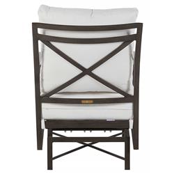 Monaco French Slate Grey Aluminum Spring Outdoor Lounge Chair|