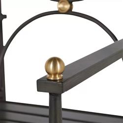 Roma Slate Grey Gold Aluminum White Cushion Outdoor Dining Chair|