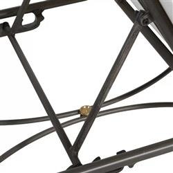 Roma Slate Grey Aluminum White Cushion Outdoor Chaise Lounge|