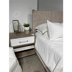 Laurice French Country Woven Abaca Rope Mahogany Platform Bed - Queen|