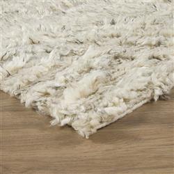 STARK Anders Modern Grey Wool Patterned Shag Rug - 8'x10'|