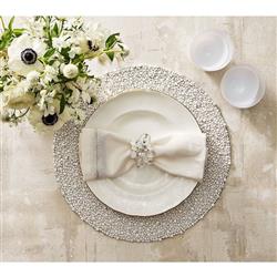 Cloud Modern Clear Acrylic Napkin Ring - Set of 4|