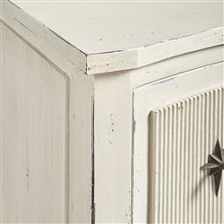 Lanie French Country Grey Mahogany 2 Drawer Nightstand|