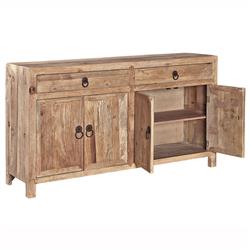 Elma Rustic Lodge Brown Elm Wood Sideboard|