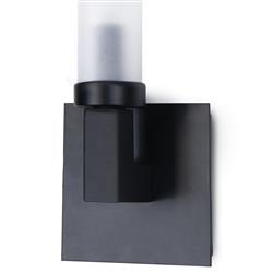 Montecito Black Iron Backplate Outdoor Single Sconce|