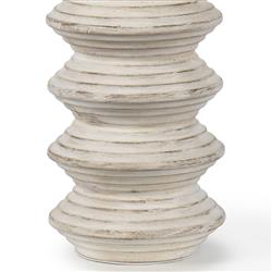 Nova White Wood Table Lamp|