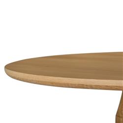 Rowel Rustic Lodge Brown Oak Wood Round Dining Counter Table - 36"W|