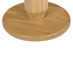 Rowel Rustic Lodge Brown Oak Wood Round Dining Counter Table - 36"W|