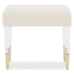 Anders Modern Cream Performance Acrylic Stool|