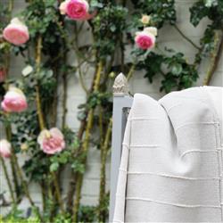 Pampa Modern Light Grey Cotton Handwoven Throw Blanket|