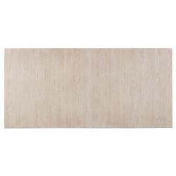 Miya Coastal Beach Cream Wood Rectangular Extendable Dining Table - 84-124"W|