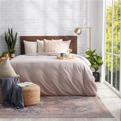 Aleena Coastal Beige Jute Round Pouf|