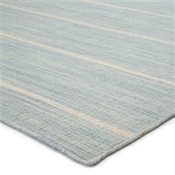 Codie Coastal Beach Celestial Blue Wool Patterned Rug - 7'10"x9'10"|