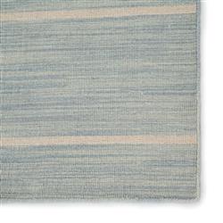 Codie Coastal Beach Celestial Blue Wool Patterned Rug - 7'10"x9'10"|